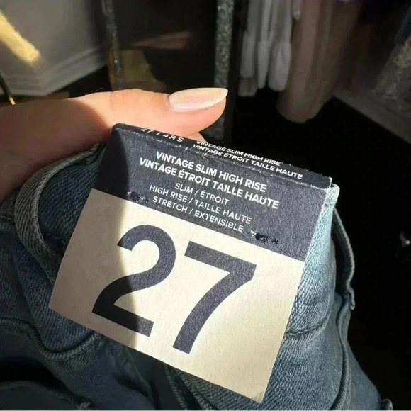 NWT GAP vintage slim high rise jeans 27 - Picture 6 of 6